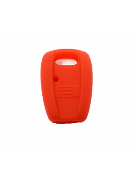 Guscio in Silicone Cover per Chiave Telecomando Fiat Portachiave Rosso Punto Panda Bravo Brava 500 600 Stilo Doblò Marea Idea Scudo Ducato Rosso