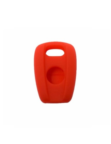 Guscio in Silicone Cover per Chiave Telecomando Fiat Portachiave Rosso Punto Panda Bravo Brava 500 600 Stilo Doblò Marea Idea Scudo Ducato Rosso