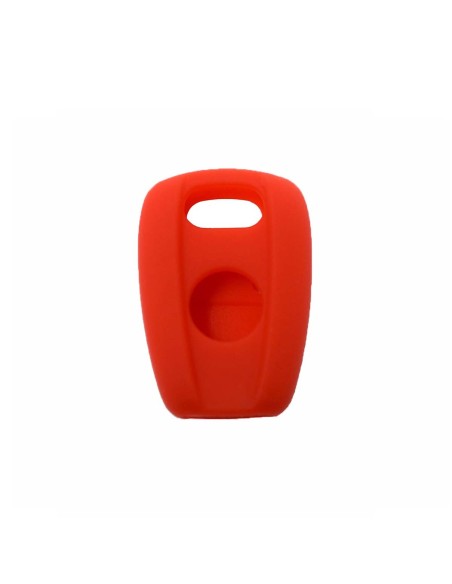 Guscio in Silicone Cover per Chiave Telecomando Fiat Portachiave Rosso Punto Panda Bravo Brava 500 600 Stilo Doblò Marea Idea Scudo Ducato Rosso