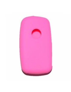 Guscio in Silicone Cover Chiave per Telecomando Volkswagen Seat Skoda Portachiave Rosa VW Golf 7 Sharan Caravelle Transporter Caddy Seat Alhambra Leon Ibiza Skoda Yeti Octavia Superb Rapid 2