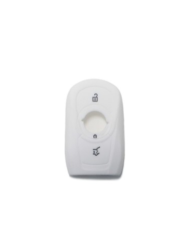 Guscio Silicone Cover Chiave per Telecomando Opel Portachiavi Bianco 3 Tasti Adam Mokka Antara Astra Cascada Corsa Insignia Karl Meriva Zafira