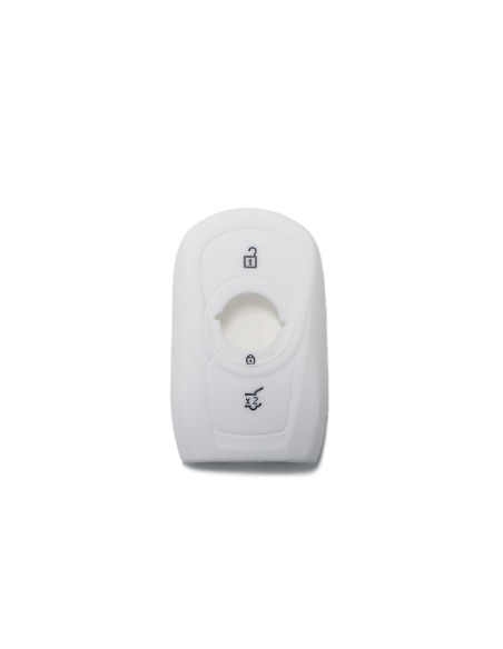 Guscio Silicone Cover Chiave per Telecomando Opel Portachiavi Bianco 3 Tasti Adam Mokka Antara Astra Cascada Corsa Insignia Karl Meriva Zafira