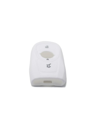 Guscio Silicone Cover Chiave per Telecomando Opel Portachiavi Bianco 3 Tasti Adam Mokka Antara Astra Cascada Corsa Insignia Karl Meriva Zafira