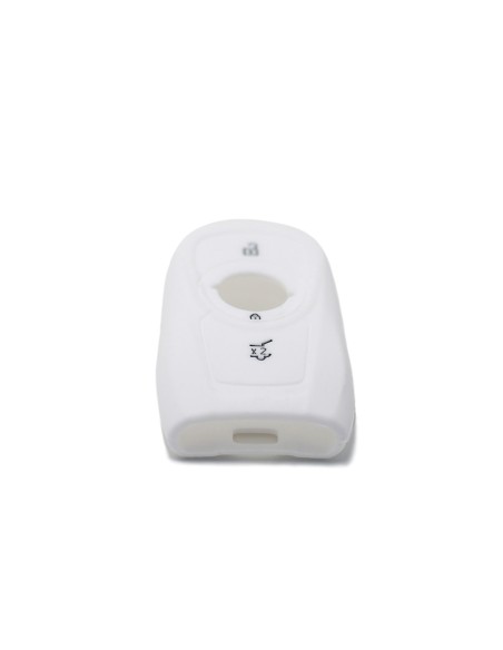 Guscio Silicone Cover Chiave per Telecomando Opel Portachiavi Bianco 3 Tasti Adam Mokka Antara Astra Cascada Corsa Insignia Karl Meriva Zafira