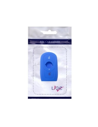 Guscio Silicone Cover Chiave per Telecomando Opel Portachiavi Blu 3 Tasti Adam Mokka Antara Astra Cascada Corsa Insignia Karl Meriva Zafira