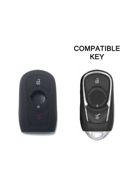 Guscio Silicone Cover Chiave per Telecomando Opel Portachiavi Nero 3 Tasti Adam Mokka Antara Astra Cascada Corsa Insignia Karl Meriva Zafira
