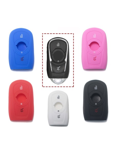 Guscio Silicone Cover Chiave per Telecomando Opel Portachiavi Nero 3 Tasti Adam Mokka Antara Astra Cascada Corsa Insignia Karl Meriva Zafira