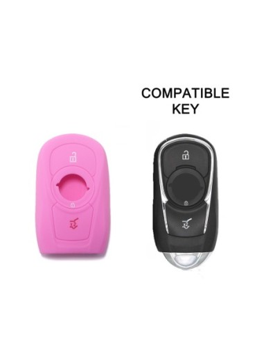 Guscio Silicone Cover Chiave per Telecomando Opel Portachiavi Rosa 3 Tasti Adam Mokka Antara Astra Cascada Corsa Insignia Karl Meriva Zafira