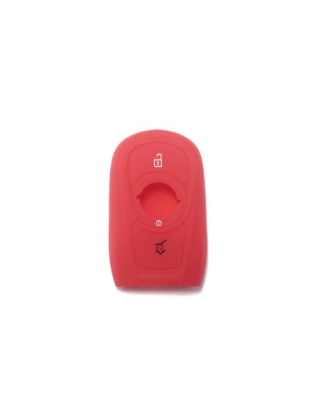 Guscio Silicone Cover Chiave per Telecomando Opel Portachiavi Rosso 3 Tasti Adam Mokka Antara Astra Cascada Corsa Insignia Karl Meriva Zafira