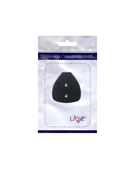 Guscio in Silicone Cover Chiave per Telecomando Toyota Nero 2 Tasti Yaris Corolla Auris Avensis Aygo Aqua Camry GT Hilux IQ Land Cruiser Mirai Prius RAV 4 Urban Cruiser Verso Vitz