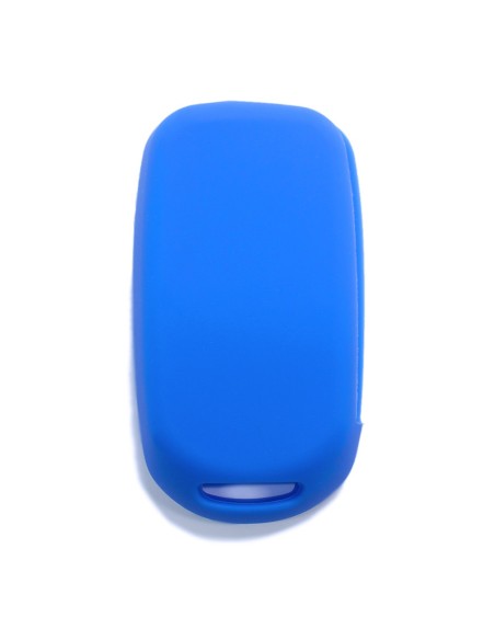 Guscio in Silicone Cover Chiave per Telecomando Fiat 500 500X Tipo 4 Tasti Blu