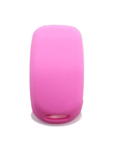 Guscio in Silicone Cover Chiave per Telecomando Fiat 500 500X Tipo 4 Tasti Rosa