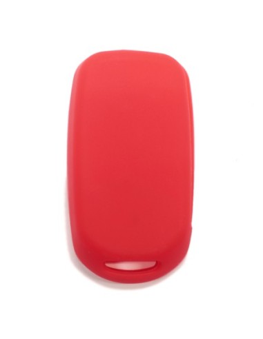 Guscio in Silicone Cover Chiave per Telecomando Fiat 500 500X Tipo 4 Tasti Rosso