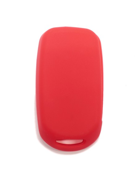 Guscio in Silicone Cover Chiave per Telecomando Fiat 500 500X Tipo 4 Tasti Rosso