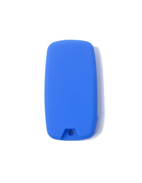Guscio in Silicone Cover Chiave per Telecomando Jeep Renegade Cherokee 4 Tasti Blu
