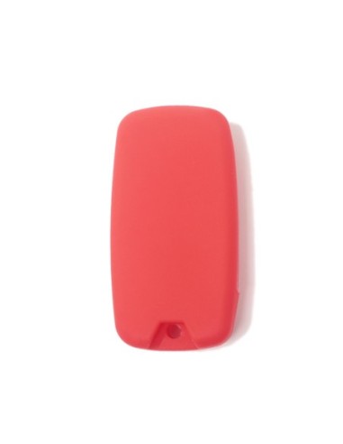 Guscio in Silicone Cover Chiave per Telecomando Jeep Renegade Cherokee 4 Tasti Rosso