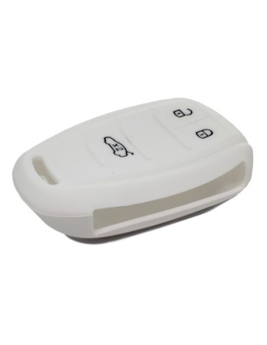 Guscio in Silicone Cover Chiave Telecomando Alfa Romeo 3 Tasti Bianco Giulia Stelvio Giulietta