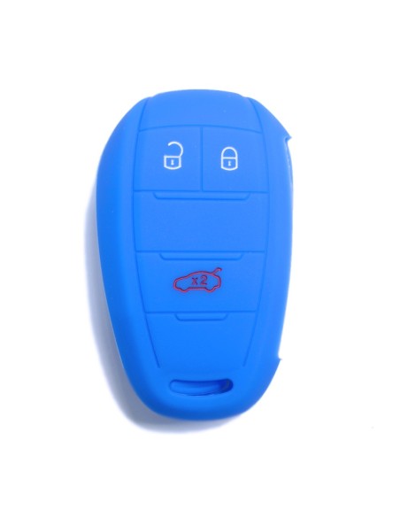 Guscio in Silicone Cover Chiave Telecomando Alfa Romeo 3 Tasti Blu Giulia Stelvio Giulietta