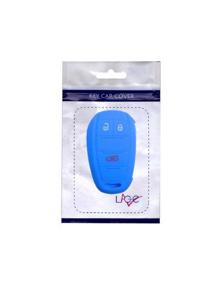 Guscio in Silicone Cover Chiave Telecomando Alfa Romeo 3 Tasti Blu Giulia Stelvio Giulietta