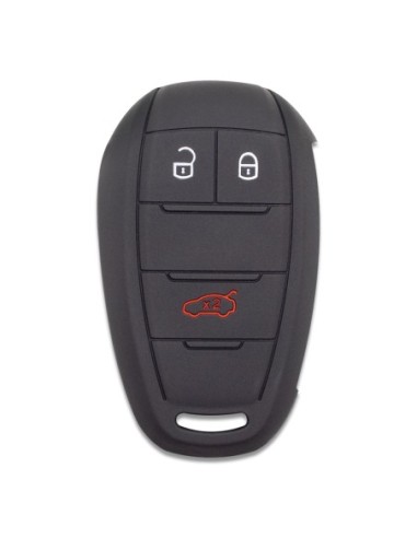 Guscio in Silicone Cover Chiave Telecomando Alfa Romeo 3 Tasti Nero Giulia Stelvio Giulietta