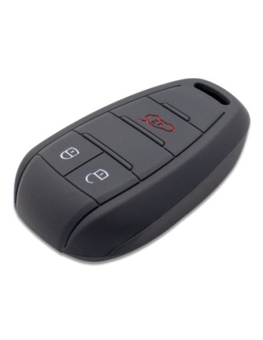 Guscio in Silicone Cover Chiave Telecomando Alfa Romeo 3 Tasti Nero Giulia Stelvio Giulietta
