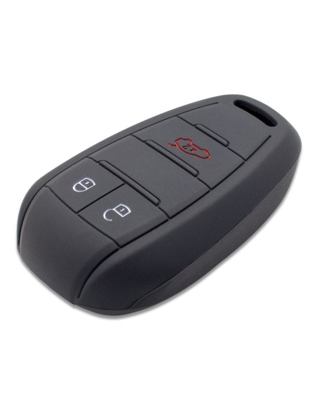 Guscio in Silicone Cover Chiave Telecomando Alfa Romeo 3 Tasti Nero Giulia Stelvio Giulietta