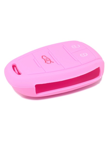 Guscio in Silicone Cover Chiave Telecomando Alfa Romeo 3 Tasti Rosa Giulia Stelvio Giulietta
