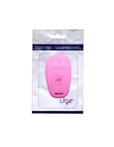 Guscio in Silicone Cover Chiave Telecomando Alfa Romeo 3 Tasti Rosa Giulia Stelvio Giulietta