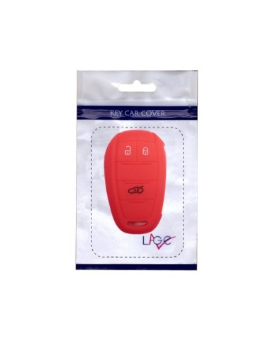 Guscio in Silicone Cover Chiave Telecomando Alfa Romeo 3 Tasti Rosso Giulia Stelvio Giulietta