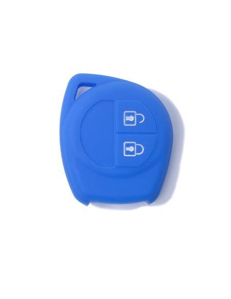 Guscio in Silicone Cover Chiave per Telecomando Suzuki 2 Tasti Blu Suzuki Swift Vitara Jimny Gran Vitara Ignis Alto SX4 Liana Splash Baleno Karimun Wagon R Opel Agila Fiat Sedici