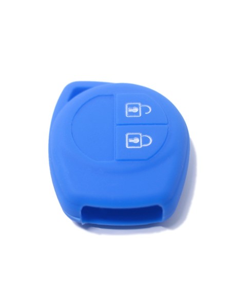Guscio in Silicone Cover Chiave per Telecomando Suzuki 2 Tasti Blu Suzuki Swift Vitara Jimny Gran Vitara Ignis Alto SX4 Liana Splash Baleno Karimun Wagon R Opel Agila Fiat Sedici