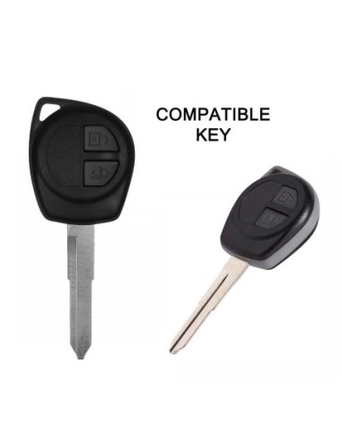 Guscio in Silicone Cover Chiave per Telecomando Suzuki 2 Tasti Rosa Suzuki Swift Vitara Jimny Gran Vitara Ignis Alto SX4 Liana Splash Baleno Karimun Wagon R Opel Agila Fiat Sedici