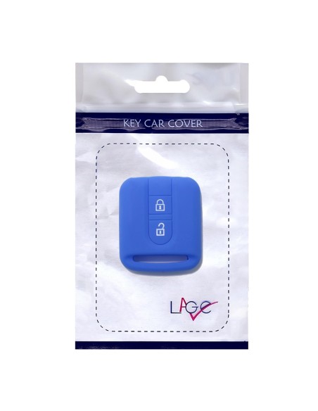 Guscio in Silicone Cover Chiave per Telecomando Nissan 2 Tasti Blu Qashqai Xtrail Micra Terrano Murano Almera Note Juke