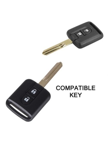 Guscio in Silicone Cover Chiave per Telecomando Nissan 2 Tasti Blu Qashqai Xtrail Micra Terrano Murano Almera Note Juke