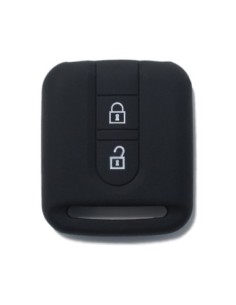 Guscio in Silicone Cover Chiave per Telecomando Nissan 2 Tasti Nero Qashqai Xtrail Micra Terrano Murano Almera Note Juke
