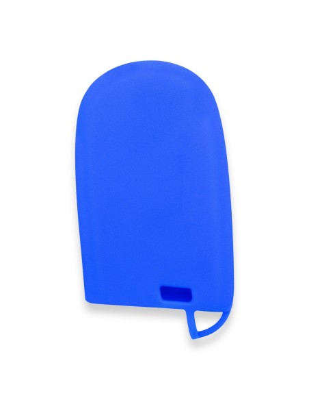Guscio in Silicone Cover Chiave Telecomando Jeep Fiat Chrysler Dodge 5 Tasti Portachiavi Idea Regalo Blu