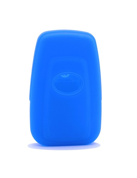 Guscio Silicone Cover Chiave per Telecomando Toyota Portachiavi Blu 3 Tasti per Land Cruiser Prado Camry V70 C-HR Prius Corolla RAV4 Avalon