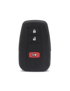 Guscio Silicone Cover Chiave per Telecomando Toyota Portachiavi Nero 3 Tasti per Land Cruiser Prado Camry V70 C-HR Prius Corolla RAV4 Avalon