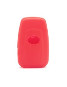 Guscio Silicone Cover Chiave per Telecomando Toyota Portachiavi Rosso 3 Tasti per Land Cruiser Prado Camry V70 C-HR Prius Corolla RAV4 Avalon 2
