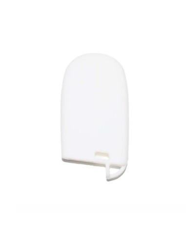 Guscio in Silicone Cover Chiave Telecomando Jeep Fiat Chrysler 3 Tasti Portachiavi Idea Regalo Bianco
