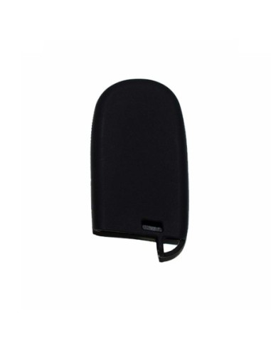 Guscio in Silicone Cover Chiave Telecomando Jeep Fiat Chrysler 3 Tasti Portachiavi Idea Regalo Nero