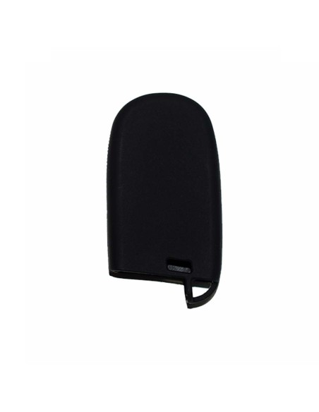 Guscio in Silicone Cover Chiave Telecomando Jeep Fiat Chrysler 3 Tasti Portachiavi Idea Regalo Nero