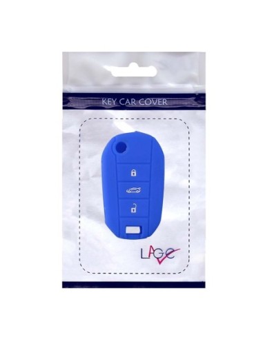 Guscio Silicone Cover Chiave Telecomando Peugeot e Citroen Portachiavi Blu Peugeot 208 301 308 408 508 2008 3008 5008 Citroen Cactus C3 C5 C6 C8 C4L DS3 DS4 DS5