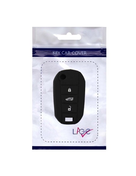 Guscio Silicone Cover Chiave Telecomando Peugeot e Citroen Portachiavi Nero Peugeot 208 301 308 408 508 2008 3008 5008 Citroen Cactus C3 C5 C6 C8 C4L DS3 DS4 DS5