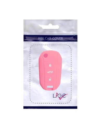Guscio Silicone Cover Chiave Telecomando Peugeot e Citroen Portachiavi Rosa Peugeot 208 301 308 408 508 2008 3008 5008 Citroen Cactus C3 C5 C6 C8 C4L DS3 DS4 DS5