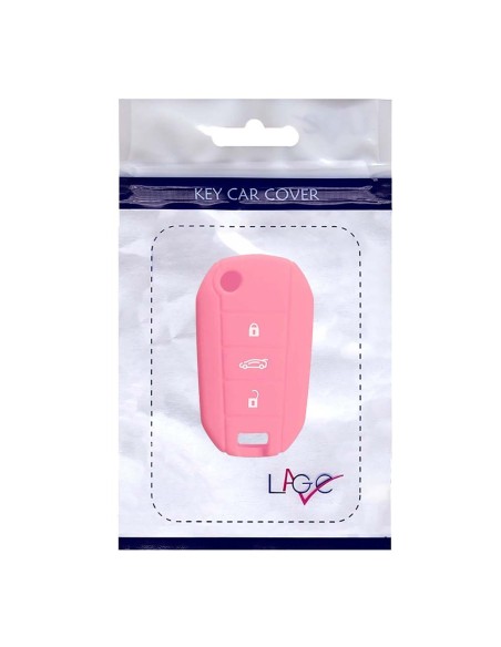 Guscio Silicone Cover Chiave Telecomando Peugeot e Citroen Portachiavi Rosa Peugeot 208 301 308 408 508 2008 3008 5008 Citroen Cactus C3 C5 C6 C8 C4L DS3 DS4 DS5