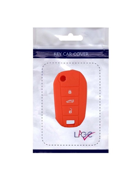 Guscio Silicone Cover Chiave Telecomando Peugeot e Citroen Portachiavi Rosso Peugeot 208 301 308 408 508 2008 3008 5008 Citroen Cactus C3 C5 C6 C8 C4L DS3 DS4 DS5
