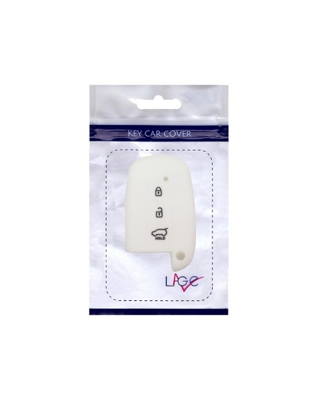 Guscio Silicone Cover Chiave per Telecomando KIA Hyundai Keyless-Entry 3 Tasti Bianco per KIA Sportage Sorento Picanto Venga Carens Opitma Rio Soul K5 CK Santa Fe e Hyundai i30 i30 Coupe i40 IX20 IX35 