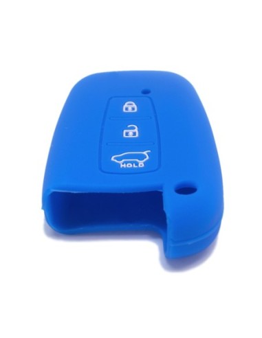 Guscio Silicone Cover Chiave per Telecomando KIA Hyundai Keyless-Entry 3 Tasti Blu per KIA Sportage Sorento Picanto Venga Carens Opitma Rio Soul K5 CK Santa Fe e Hyundai i30 i30 Coupe i40 IX20 IX35 