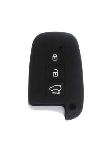 Guscio Silicone Cover Chiave per Telecomando KIA Hyundai Keyless-Entry 3 Tasti Nero per KIA Sportage Sorento Picanto Venga Carens Opitma Rio Soul K5 CK Santa Fe e Hyundai i30 i30 Coupe i40 IX20 IX35 